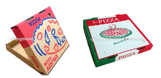wholesale and custom pizza box ,pizza packing box,2 color printed custom pizza boxes