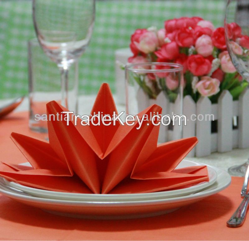 single side printing pre-folded napkins, star shape pre-fold paper napkins