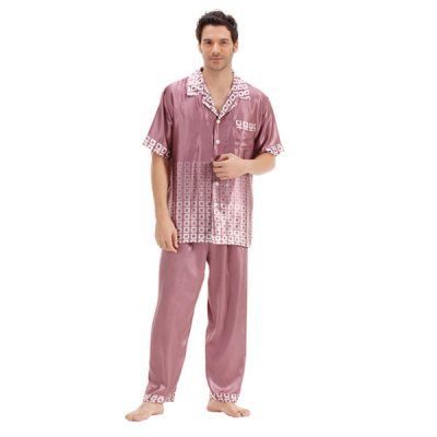Chinese Twinset Mens Satin Pajama Sets