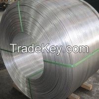 Extrusion aluminum wire rod for electrical wire and cable, different tube 1050, 1100, 3003, 3104 , 5052etc.