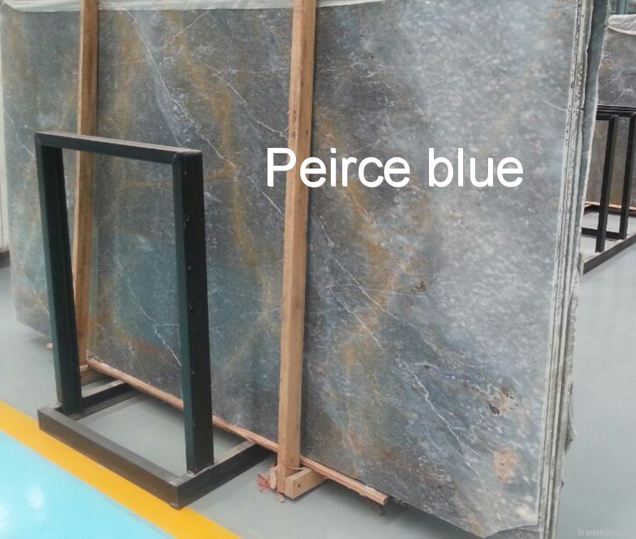 Marble slabs, Peirce blue, Unique to the mine
