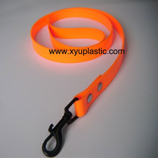 TPU dog training leash, 1-Inch by 6-feet, safety orange, tpu dog leash