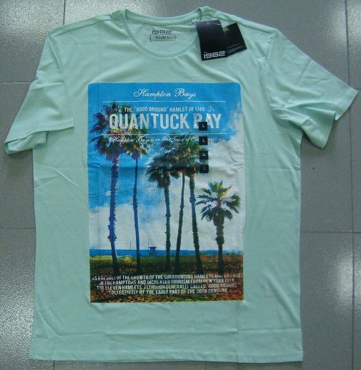 MEN  SHORT SLEEVE PRINTED T--SHIRT