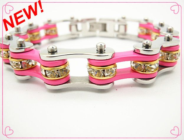 Promotion 2014 fashionable motorcycle chain bracelet/bike chain bracelet