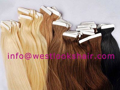 seamless tape skin weft Remy hair extensions wholesale