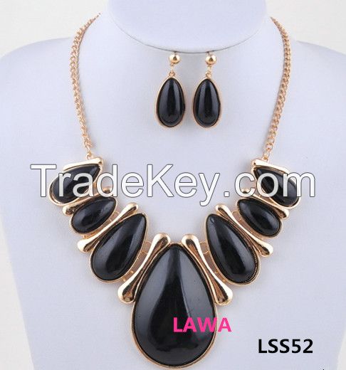 Fashion Woman handmade necklace earrings set LSS52