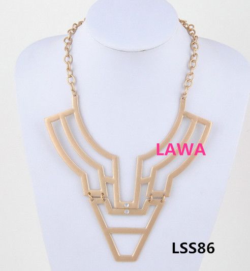 Fashion lady simple metal necklace LSS86