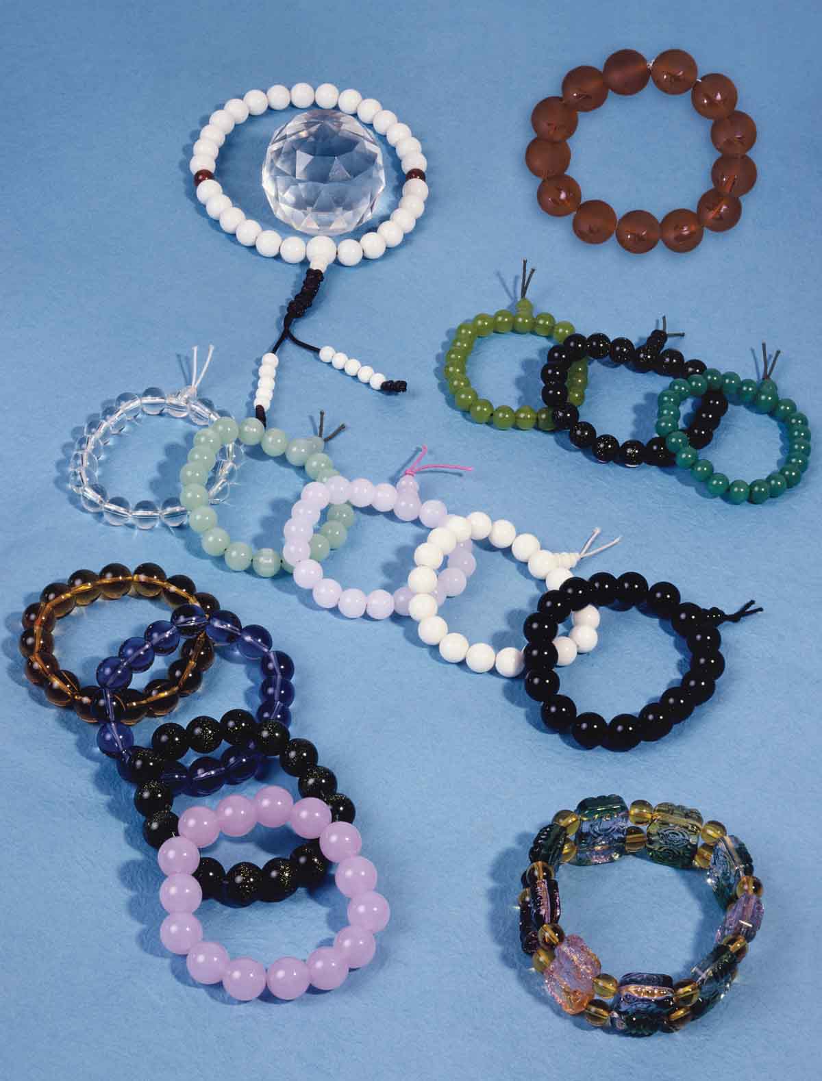 fashion bracelet,glass bead bracelet,colored glaze bracelet