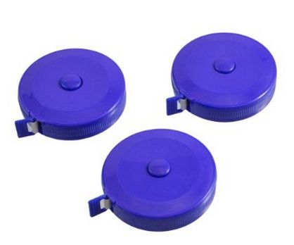 150cm 60 inch Push Button Blue Case Soft Retractable Tape Measure