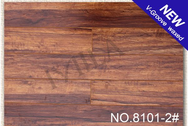 V-Groove Hand Scraped Laminate Wood Flooring 8mm/12mm