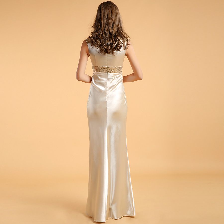 Gorgeous Sequin Formal Long Engagement Dress Evening Gown Vestidos De Baile Longo 2014 Spring New Arrival