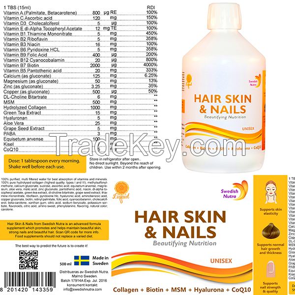 Skin Hair &amp; Nails supplement