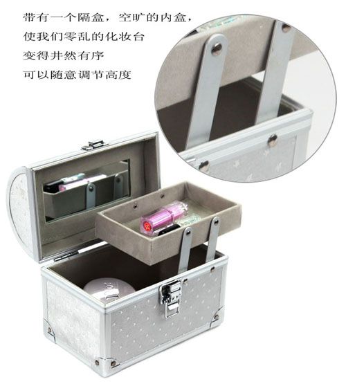 aluminium make up cosmetic case fashion make up case