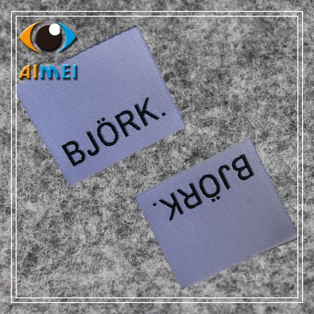 Customized Metal Logo clothing labels sew name tags for clothes custom hand made woven label garment fabric tag for patchwork