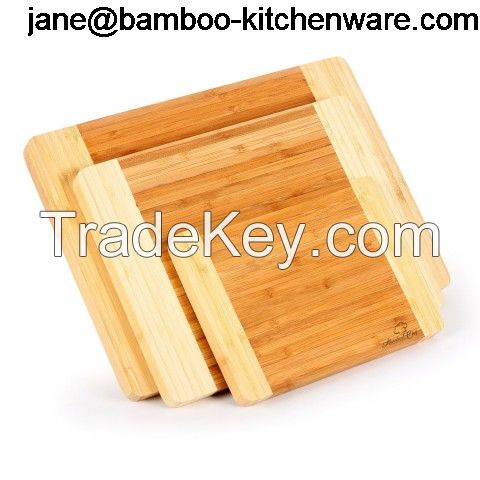 Premium Bamboo Wooden Cutting Board Set for Bread, Vegetables, Fruit, Cheese