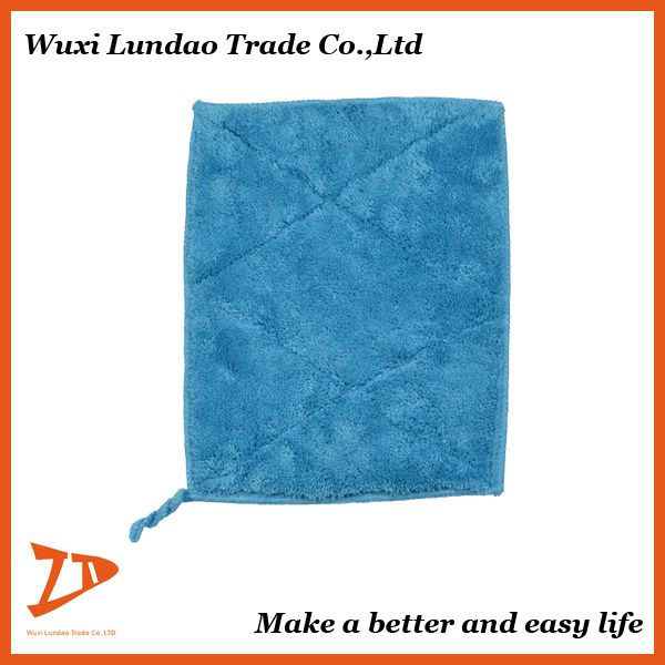 Blue Coral Fleece Microfiber Cloth Velvet Polishing Cloth