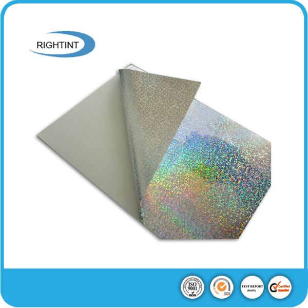 25micron PVC self adhesive holographic film