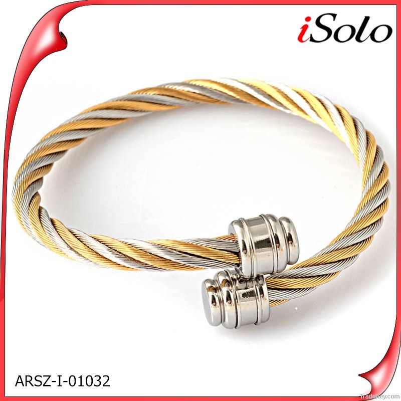 china wholesale supplier fashion jewelry accessory cuff wire bracelet