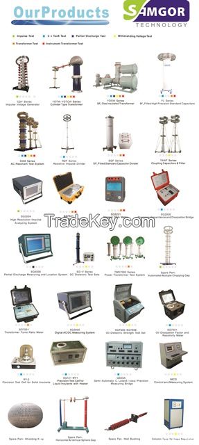 High voltage test equipment and solutions