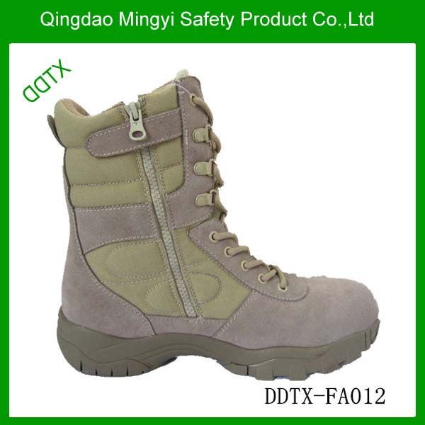 DDTX-FA012 High quality black swede leather military army boots
