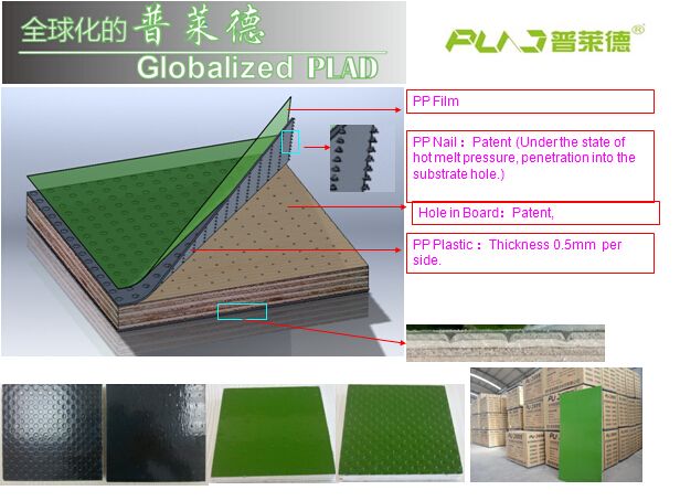 shuttering plywood for concrete formwork