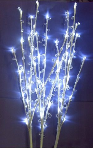 39" Battery Operated LED Cherry Blossom Branches with Timer, 2pc/set