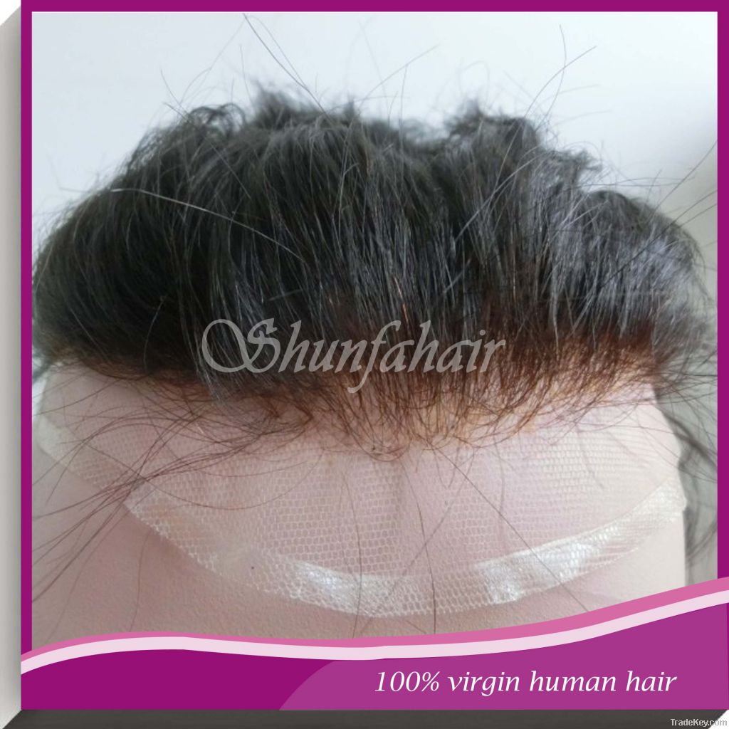 Natural Hair Toupee/high Qualityvirgin Human Hair Men's Toupee