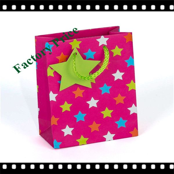 Low Price Unique Paper Gift Bag With Five Color Printing