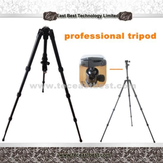 Aluminum camera tripod with four sections