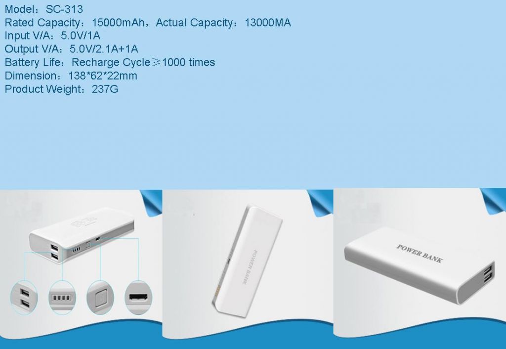 SC156  15000mAH  Power Bank