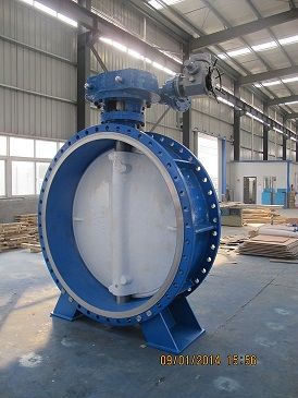 Triple eccentric flange type electric metal sealed butterfly valve