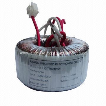 Toroida Transformer with Low-magnetic Noise and 40VA, Power Rating, Easy to Assemble