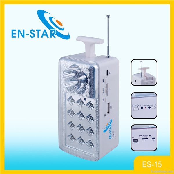 LED Emergency Light With High Sensitive  FM Radio