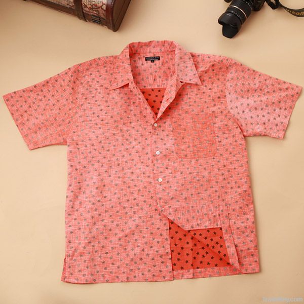 4, 000pcs 100%cotton Men's mixed brands print shirts TC2-228
