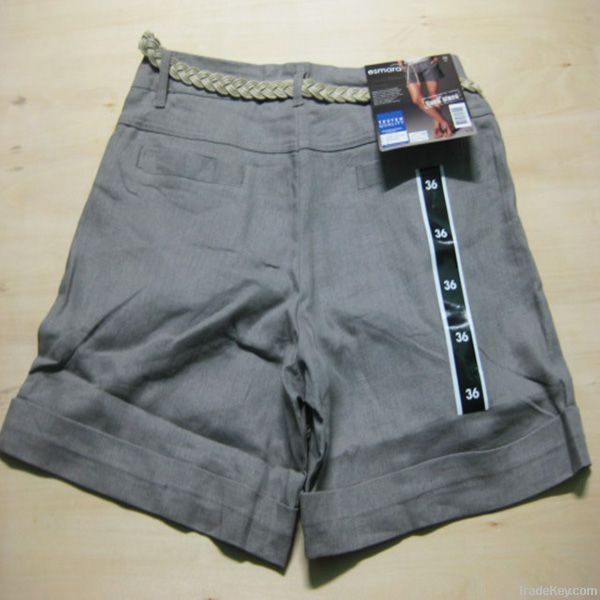 197, 478pcs Ladies esmara fashion linen shorts with waist line TC1-462