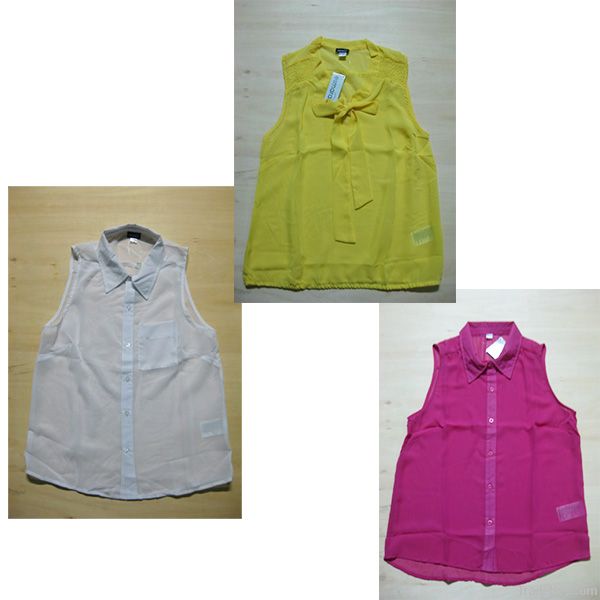 101, 616pcs Ladies esmara solid color sleeveless blouse TC1-463