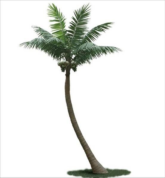 Whole sales artificial fake big coconut tree made in China/decorative indoor and outdoor artificial fake big coconut tree made in China
