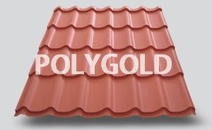 Color coated steel roofing tile 