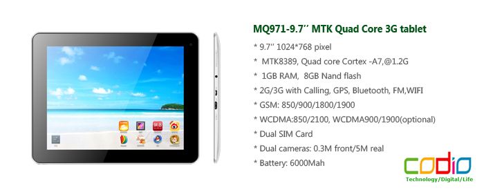 MD702-7.0" MTK Qaud Core 4G Tablet