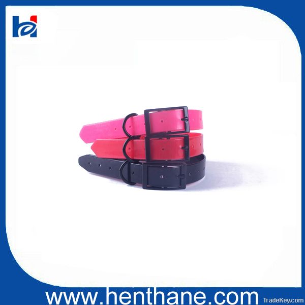 TPU Dog Collar With Gun Black Buckle