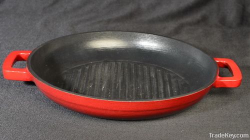 28CM Enameled Cast Iron Round Griddle