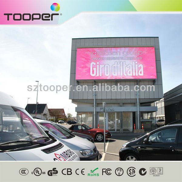 Light weight P8 high resolution outdoor die casting led display