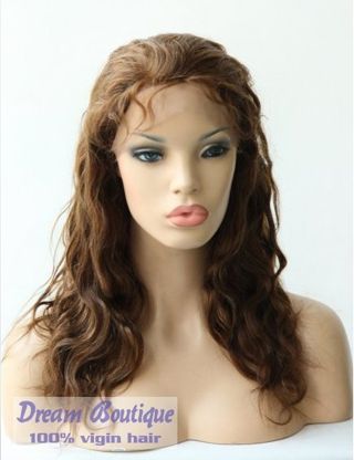 New Arrival !! 100% human hair, top quality brazilian lace front wigs, body wave 4#, DHL free shipping