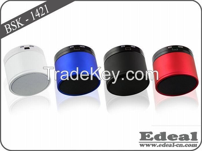 Mini round wireless bluetooth speaker made in china BSCI certified