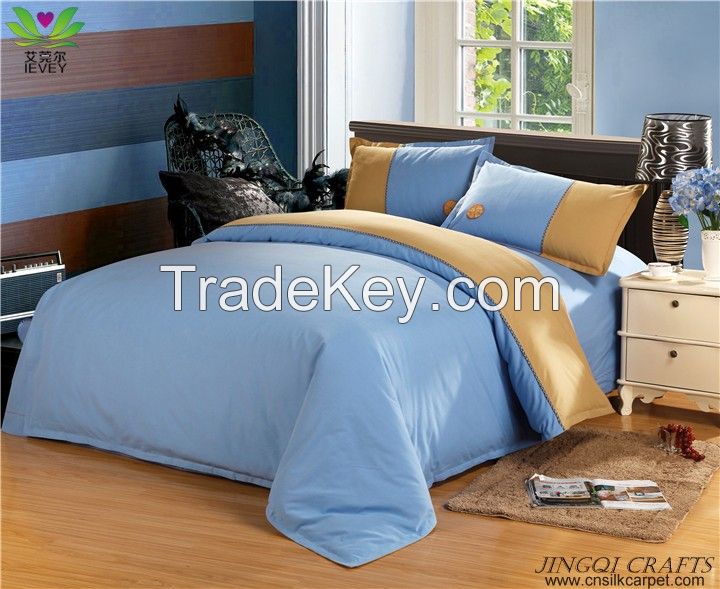 Breathable hand woven 100% cotton bedding sets 4pcs Ventilate Massage zz4002