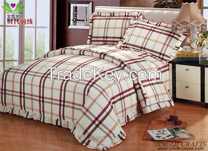 Breathable hand woven 100% cotton bedding sets 4pcs Ventilate Massage zz4003