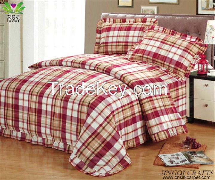 Breathable hand woven 100% cotton bedding sets 4pcs Ventilate Massage zz4003