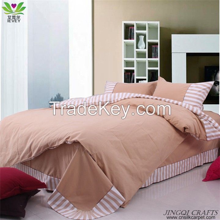 Breathable hand woven 100% cotton bedding sets 4pcs Ventilate Massage Function zz4007