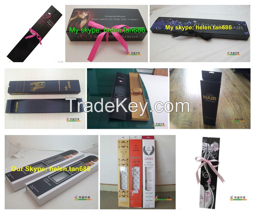 Hot Sale Custom Paper Hair Extension Packaging Box