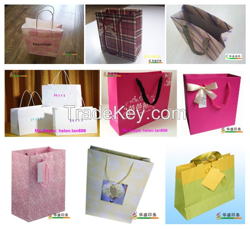 Hot Sale Custom Kraft Paper Gift Shopping Bag